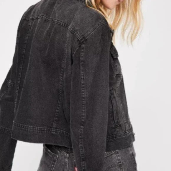 Free People Rumors Denim Jacket. L - Picture 3 of 7